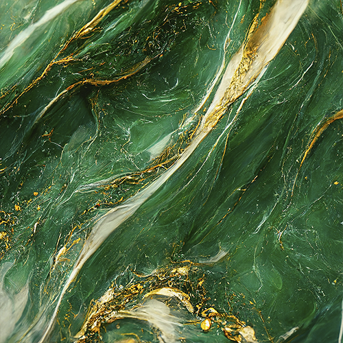 Adesivo Papel de Parede - Mármore Esmeralda Dourado